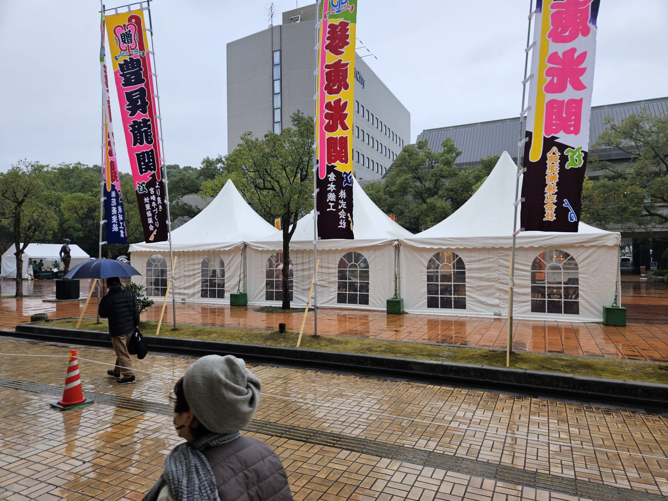 大相撲 宮崎場所　CMと幟旗で応援！